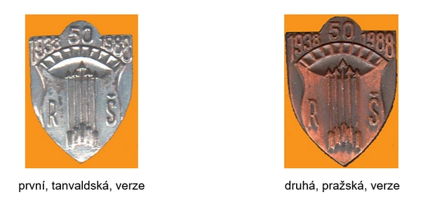 Dv� verze odznaku R� 1988