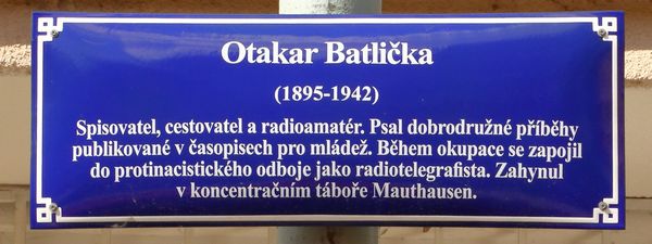 Otakar Batlička - informační tabule Otakar Batlička - informační tabule
