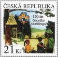 po�tovn� zn�mka 100 let �esk�ho skautingu
